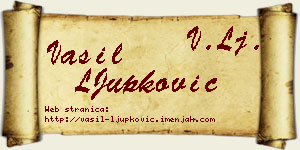 Vasil LJupković vizit kartica